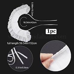 1 шт. съемные женские накладные воротники из полиэстера AJEW-GF0007-69