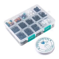 Наборы для изготовления эластичных браслетов из чакры своими руками&nbsp;DIY-JP0005-63F-AS