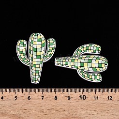 Акриловые подвески в клетку тартан с принтом&nbsp;OACR-T028-04B