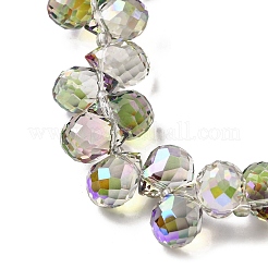 Гальваническим стеклянные бусины&nbsp;EGLA-K062-01B-HP04