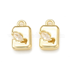 Подвески из прозрачного стекла&nbsp;KK-P228-10G