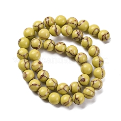 Синтетических нитей бирюзовые бусы G-L605-G01-03E