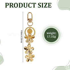 Брелки в виде цветов из нержавеющей стали 304&nbsp;KEYC-ME00016-01