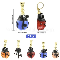 6шт подвески ручной работы лэмпворк&nbsp;LAMP-FS0001-57A