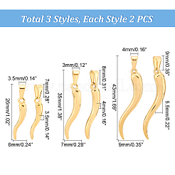 6 шт. 3 подвески из нержавеющей стали 304 STAS-UN0040-48