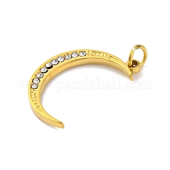 Подвески из нержавеющей стали 304 с микропаве из кубического циркония&nbsp;LS-STAS-Z096-01G-03