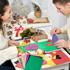 60 лист 12 цвета А4 фольга для горячего тиснения DIY-FH0005-43