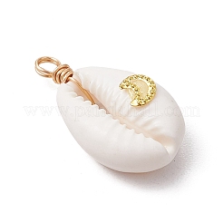 Подвески из натуральной ракушки каури&nbsp;PALLOY-JF03554-03