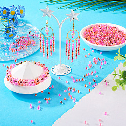 100 г прозрачные стеклянные круглые бусины&nbsp;SEED-TA0001-44A