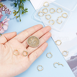 16 шт. латунные серьги-кольца FIND-DC0006-91G