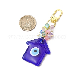 Дом ручной работы сглаза лэмпворк подвеска украшения&nbsp;HJEW-JM03083