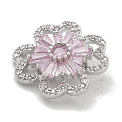 Стойка гальванопокрытие латунные кнопки с микропаве из кубического циркония KK-K293-06P