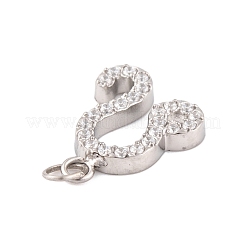 Подвески из нержавеющей стали 316 с микропаве из кубического циркония&nbsp;STAS-K284-01G-P