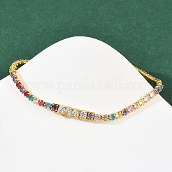 925 теннисный браслет из стерлингового серебра с микропаве из кубических цирконий для женщин&nbsp;BJEW-C117-01B-G01