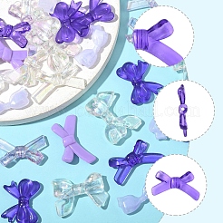 70шт 7 стиля непрозрачные и прозрачные акриловые бусины MACR-FS0002-15