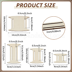2 комплект вала из фанерной ткани DIY-BC0015-14