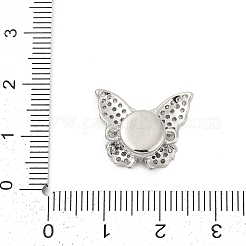 Магнитные застежки из латуни с микропейвом и прозрачным кубическим цирконием KK-C066-13P