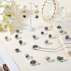 54 шт. 9 радужные переливающиеся акриловые бусины с УФ-покрытием OACR-PA0001-05