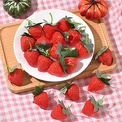 20 шт. смоляная имитация клубники&nbsp;AJEW-SP0003-29