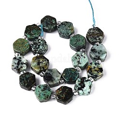 Бусы натуральная африканская бирюза (яшма) G-P534-A26-02