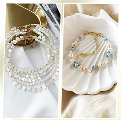 2 нить бусин из натуральных пресноводных ракушек&nbsp;SHEL-SC0001-85C