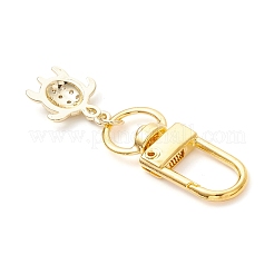 Подвеска в виде морской черепахи из латуни с микропаве из кубических цирконий&nbsp;HJEW-JM03952