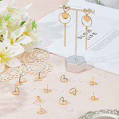 20 шт. латунные серьги-гвоздики&nbsp;KK-SC0006-79