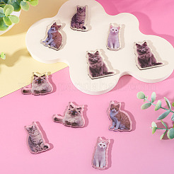 10шт 5 стиля акриловые подвески с принтом&nbsp;OACR-TA0004-13