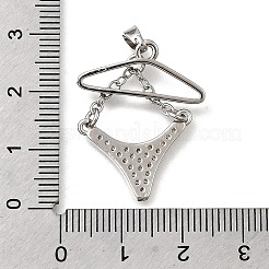 Латунные микро проложить кубического циркония подвески&nbsp;KK-P336-03A-P