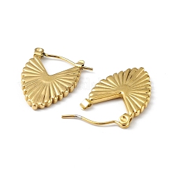 Ионное покрытие (ip) 304 нержавеющая сталь каплевидной формы толстые серьги-кольца для женщин&nbsp;EJEW-I284-16G