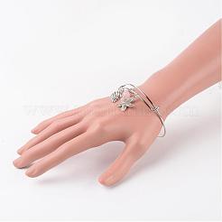 Регулируемые железные шарм браслеты BJEW-JB02396