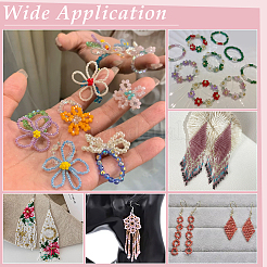 288 г 24 вида прозрачных стеклянных бусин&nbsp;SEED-UN0001-01A