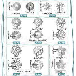 240 шт. 8 колпачка из нержавеющей стали 304 STAS-PH0005-41