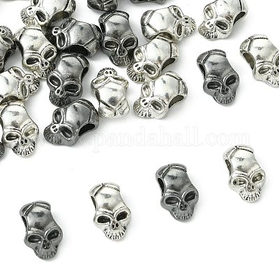 30 шт. 2 цвета тибетский стиль сплав европейские бусины TIBEB-FS0001-19-1