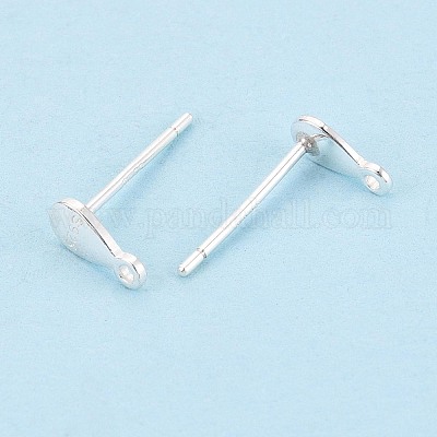 Серьги-пусеты из стерлингового серебра 925 проба «капля» STER-K174-14S-1