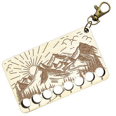 8-позиционные деревянные лотки для хранения ниток для вышивания TOOL-WH0056-022-1