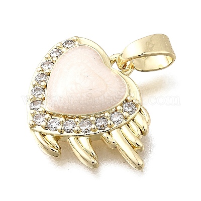 Латунные микро проложить кубического циркония подвески KK-P336-40G-01-1