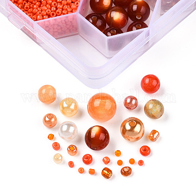 Набор для поиска ювелирных изделий своими руками 24 стиль из акриловых и смоляных бусин DIY-NB0012-01G-1