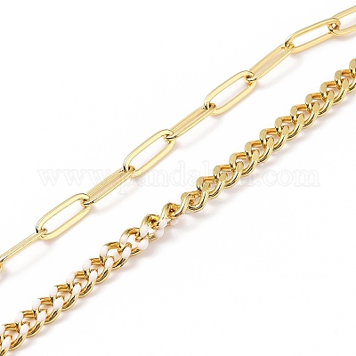 Ожерелья цепи NJEW-JN03229-03-1