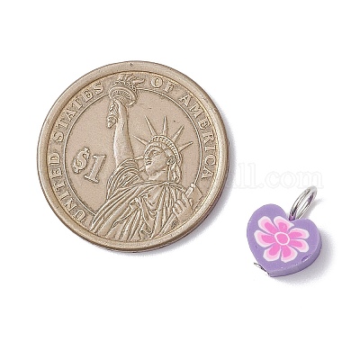 Полимерной глины ручной работы подвески PALLOY-JF04357-01-1