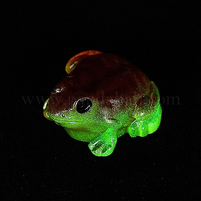 Украшения для выставки лягушек из светящейся смолы RESI-WH20018-001H-1