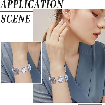 24 шт. оправы для кабошонов из нержавеющей стали 304 STAS-UN0027-43-1