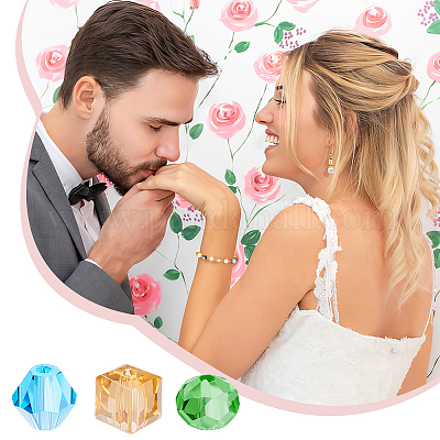 320 шт. 16-х видов гальванических стеклянных бусин EGLA-GA0001-19-1