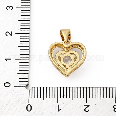 Латунные микро проложить кубического циркония подвески KK-P308-08G-1