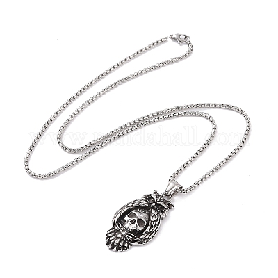 Не тускнеющие подвески из нержавеющей стали 201 NJEW-C034-38P-1