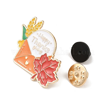 Эмалевая булавка на День благодарения JEWB-K030-03C-KCG-1