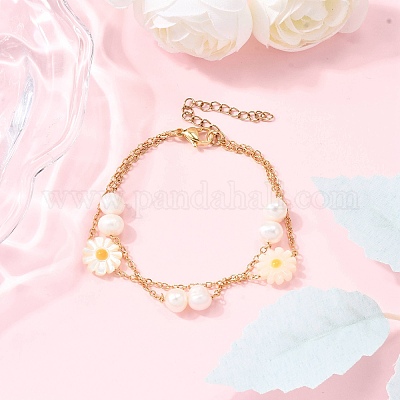 Многожильные браслеты-цепочки из латуни BJEW-TA00647-1