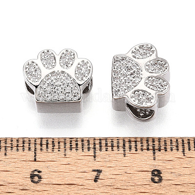 Латунные микро проложить Цирконий Европейский бисером ZIRC-T002-101-1