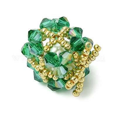 Рождественские бусины бисерные подвески PALLOY-MZ00299-03-1