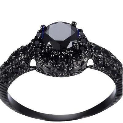 Плоские круглые латунные кольца со стразами FS-WG232E0-04-1